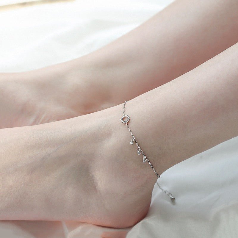 Round Anklet Silver