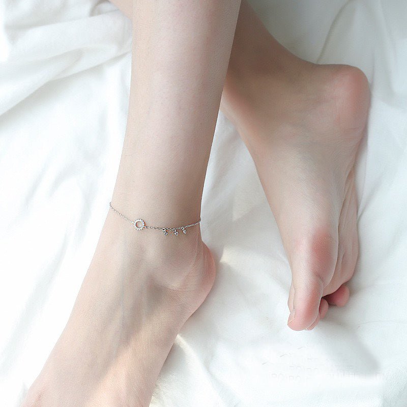 Round Anklet Silver