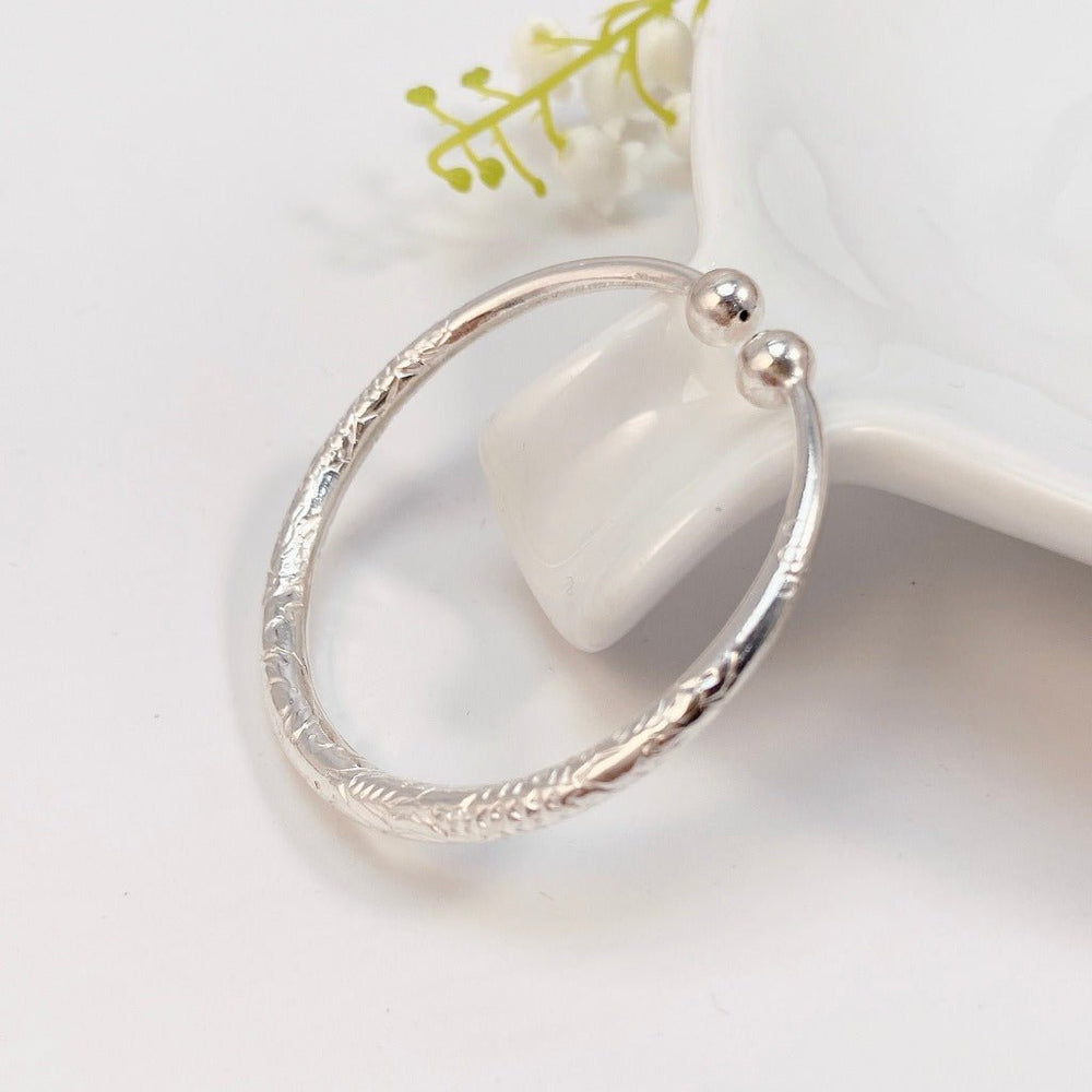Pattern Anklet Silver