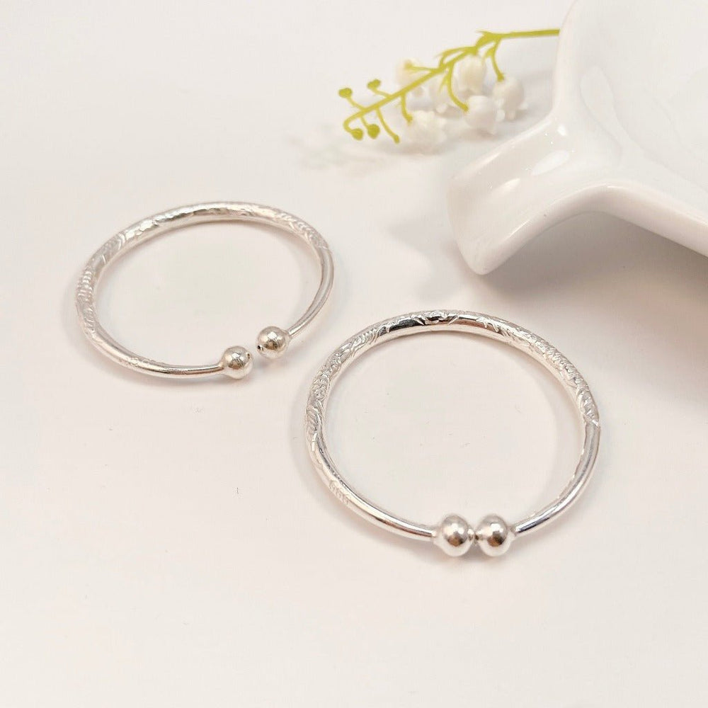 Pattern Anklet Silver