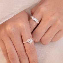 Nhẫn đôi bạc LAMY Couple Wedding Rings Silver CDE8195PI & CDE8242SV