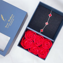 Bộ trang sức LAMY Four Leaf Clover Bracelet with Stone Accents Red CDE2194