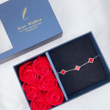 Bộ trang sức LAMY Four Leaf Clover Bracelet with Stone Accents Red CDE2194