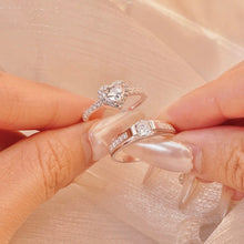 Nhẫn đôi bạc LAMY Couple Wedding Rings Silver CDE8195PI & CDE8242SV