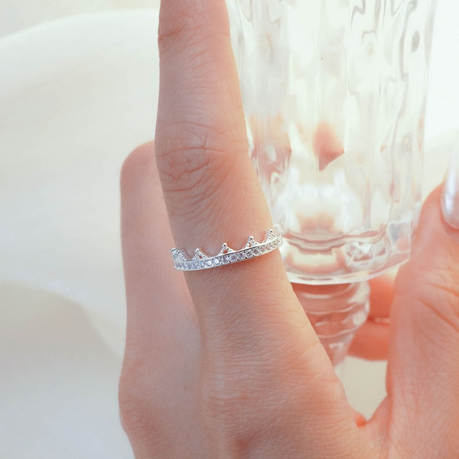 Sparkling Tiara Ring Silver - 8178SV
