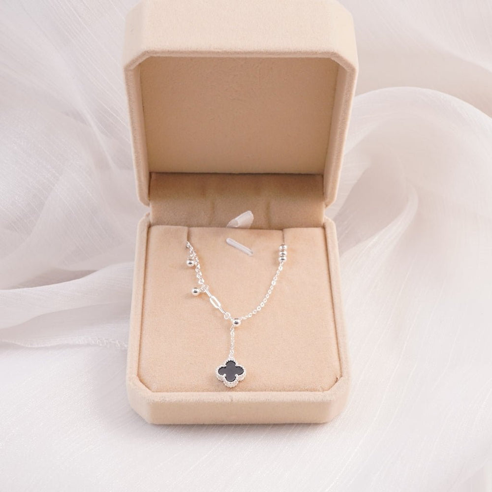 Four Leaf Anklet Silver
