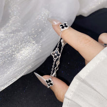 Vòng tay bạc LAMY  Four Leaf clover silver with stones  CDE2186SV