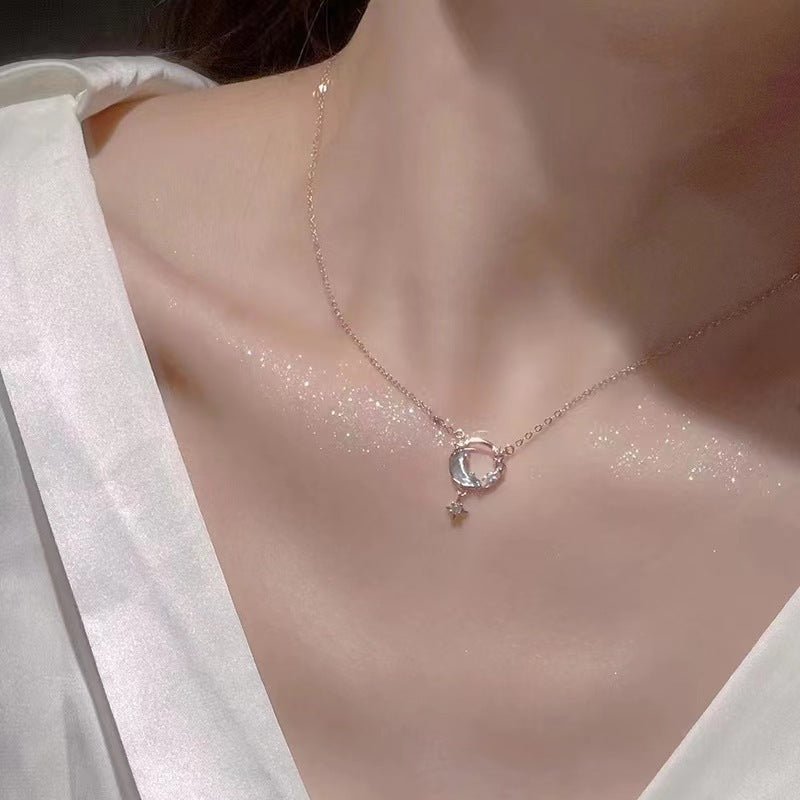 Moonstone Ocean Necklace Silver - 6353SV