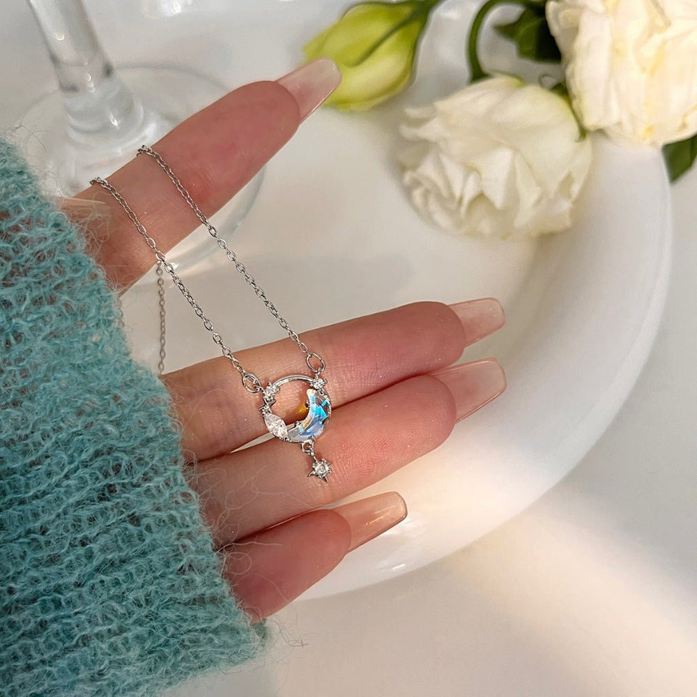 Moonstone Ocean Necklace Silver - 6353SV