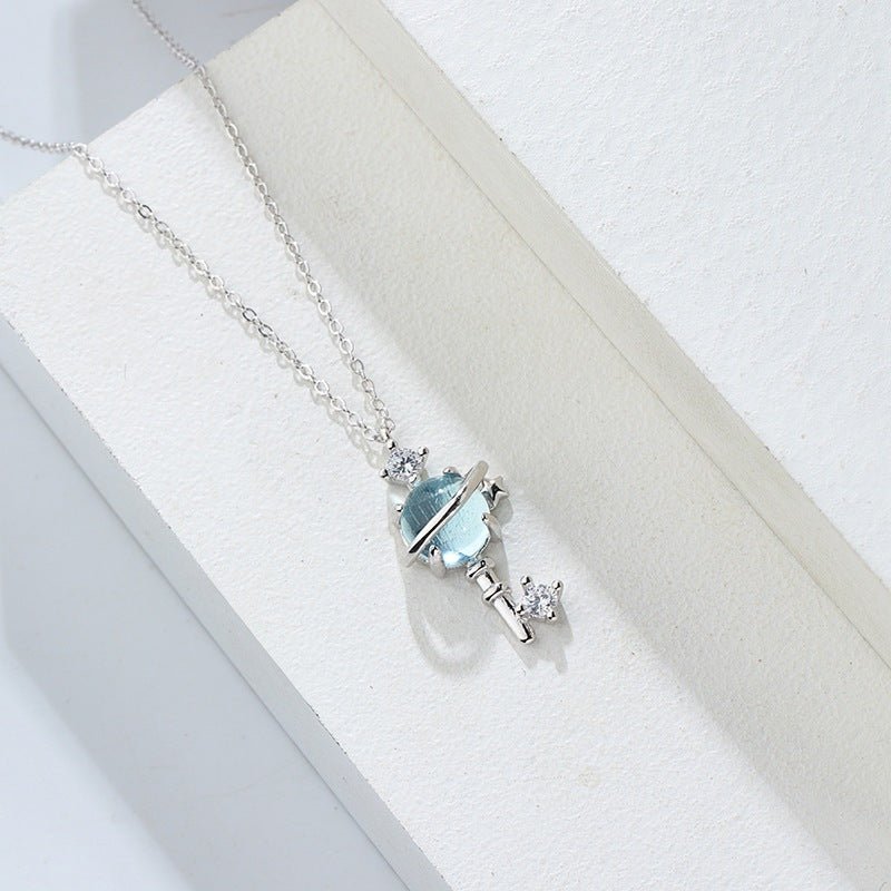 Dreamy Star Key Necklace Silver - 6351SV