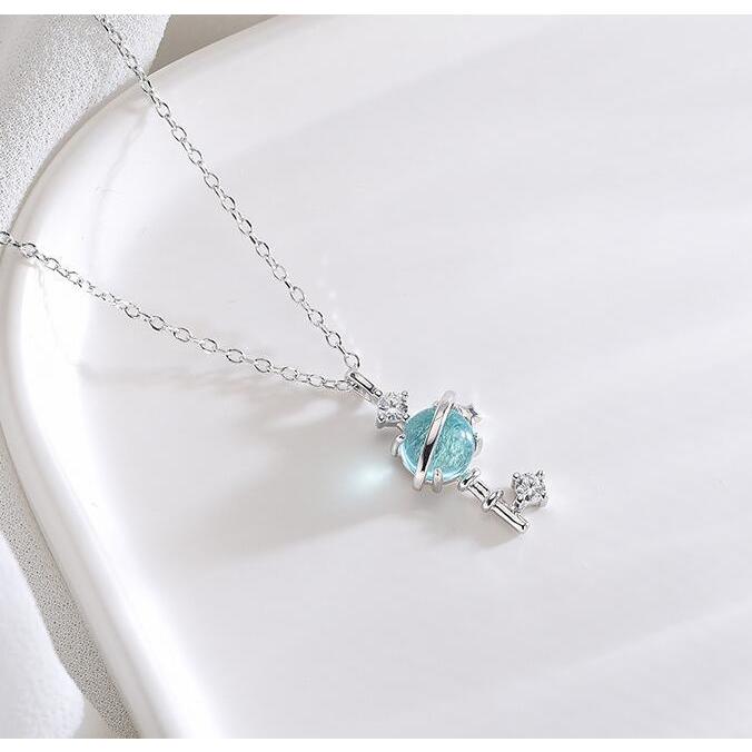 Dreamy Star Key Necklace Silver - 6351SV
