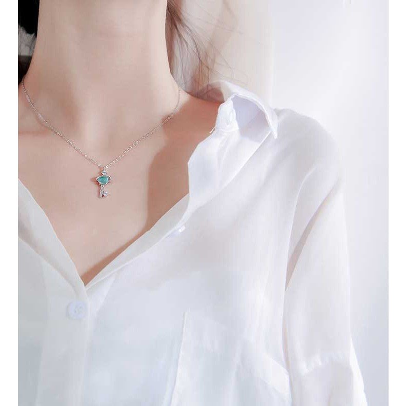 Dreamy Star Key Necklace Silver - 6351SV