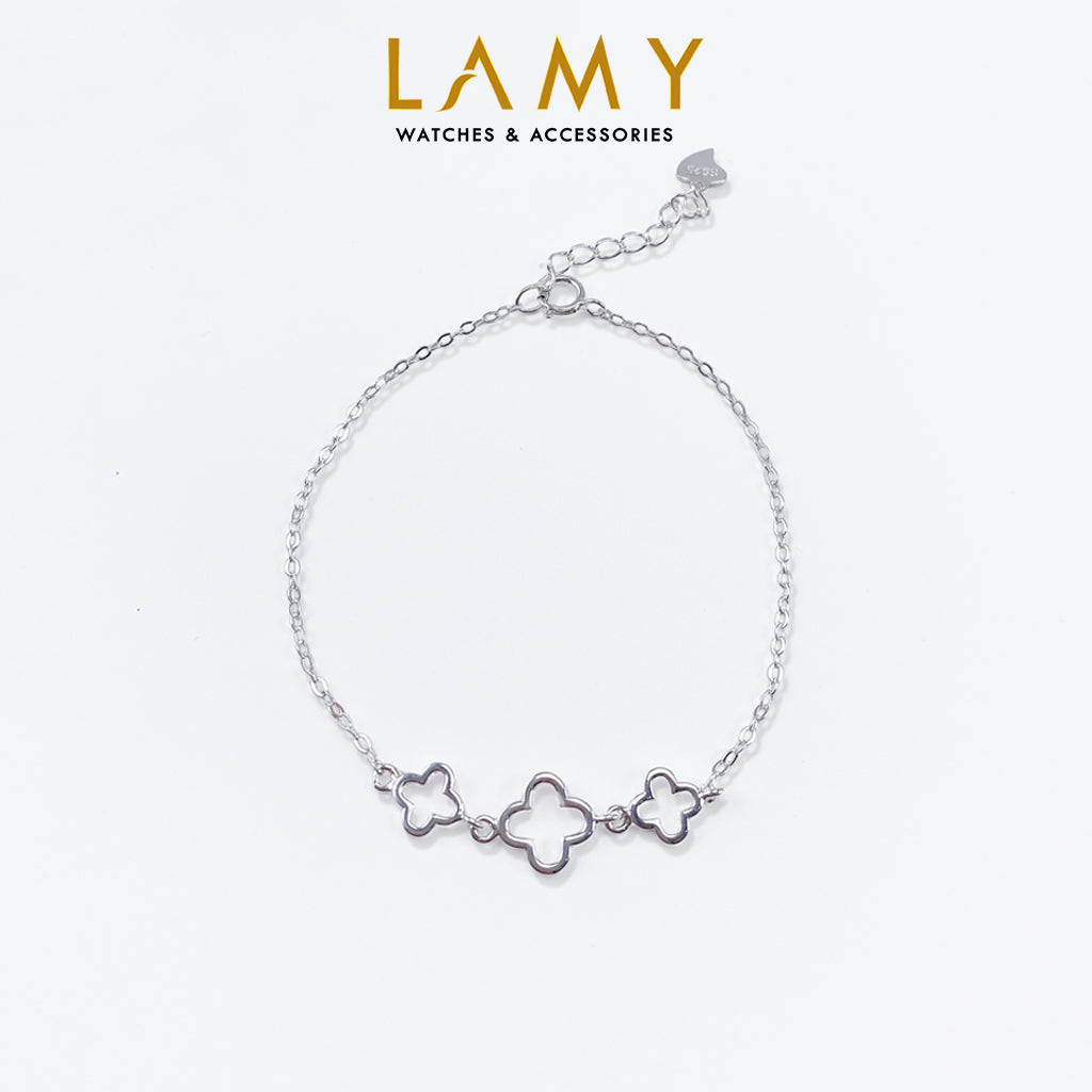 CDE Silver Lucky Four Leaf Bracelet CDE2069