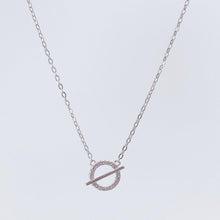 Dây chuyền bạc nữ CDE Circle Toggle Silver Necklace CDE6313