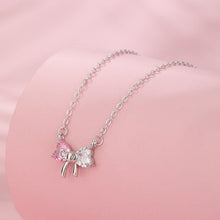 Dây chuyền LAMY Crystal Bow Silver Necklace CDE6325PI