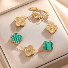 Vòng tay LAMY Four Leaf Clover Bracelet in Green CDE2163GR