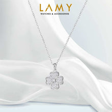 Dây chuyền LAMY Rotating Four-Leaf Clover Necklace Bracelet Silver 6297