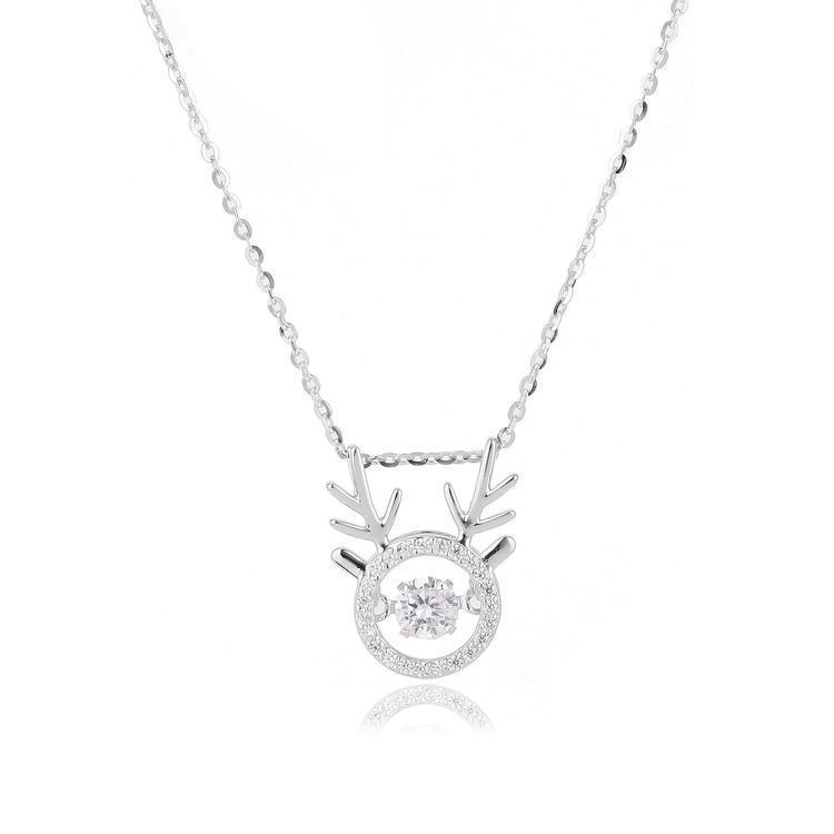 CDE Reindeer Necklace Silver CDE6215 - High-end women's necklace