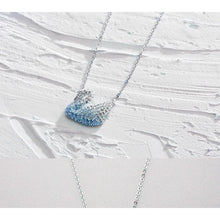Dây chuyền LAMY Iconic Pastel Crystal Swan Necklace Blue CDE6374BE