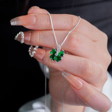 Dây chuyền bạc LAMY  Sparkling Love Green Necklace Silver CDE6132GR