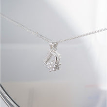 Dây chuyền LAMY  D-Shaped With Flower Necklace Silver CDE6363