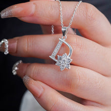 Dây chuyền LAMY  D-Shaped With Flower Necklace Silver CDE6363