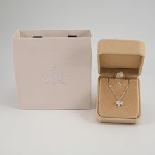 Dây chuyền LAMY Crystal Love Heart Charm Silver Necklace CDE6366