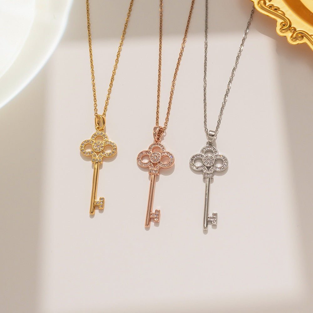 Flower Key Necklace