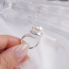 Nhẫn bạc LAMY Elegant Cultured Pearl Ring Silver CDE8222SV