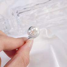 Nhẫn bạc LAMY Elegant Cultured Pearl Ring Silver CDE8222SV