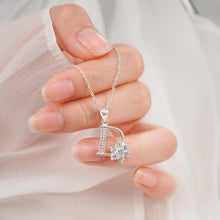 Dây chuyền LAMY  D-Shaped With Flower Necklace Silver CDE6363