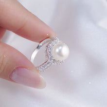 Nhẫn bạc LAMY  Luxurious Synthetic Pearl Silver CDE8223SV