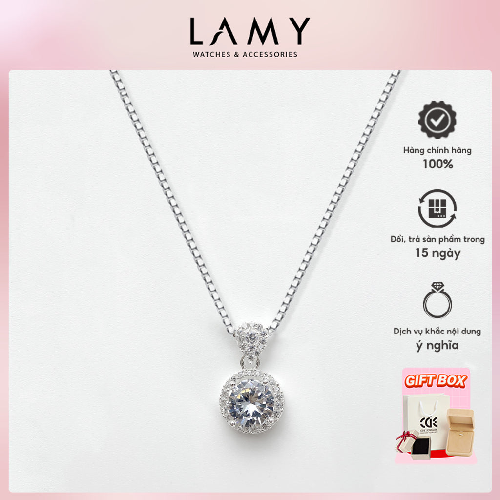 CDE Sparkling Radiance Necklace with High-Quality Gemstones CDE6080SV - Sterling Silver Women's Necklace