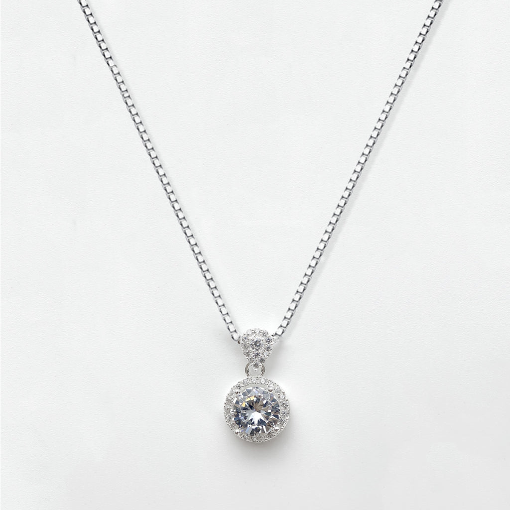 CDE Sparkling Radiance Necklace with High-Quality Gemstones CDE6080SV - Sterling Silver Women's Necklace