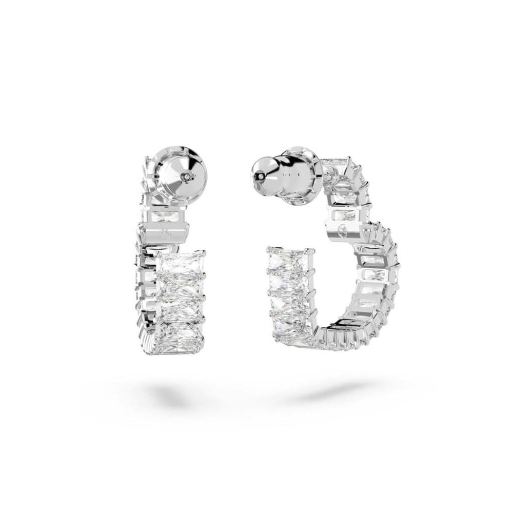 Matrix Hoop Earrings Silver - 3140SV