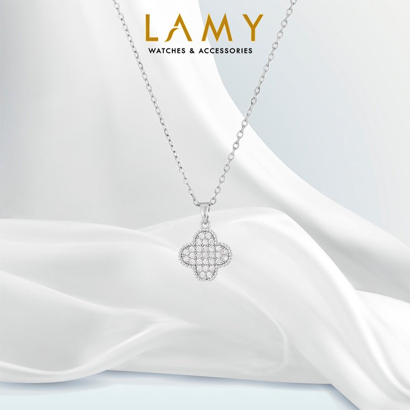 Lucky Four Leaf Necklace Silver