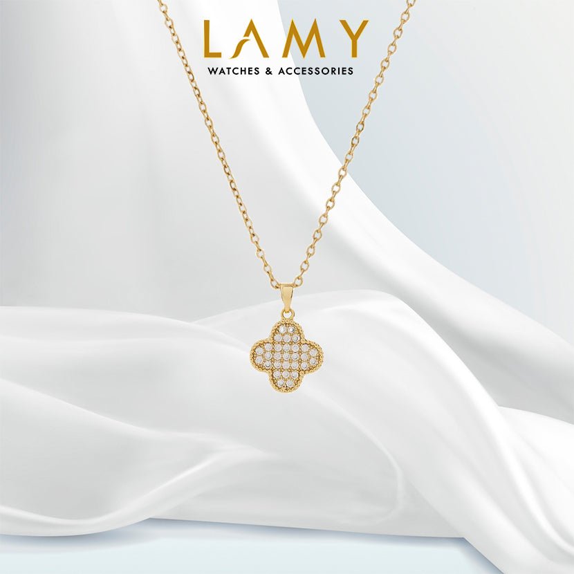 Lucky Four Leaf Necklace Gold
