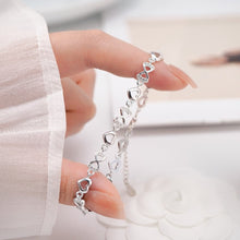 Vòng tay LAMY Hourglass Heart Silver Bracelet CDE2196