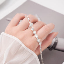 Vòng tay LAMY Stone Snowflake Silver Bracelet CDE2197