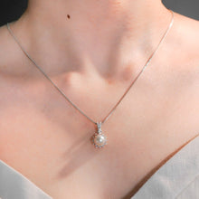 Dây chuyền LAMY Pearl Flower Pendant Silver Necklace CDE6249