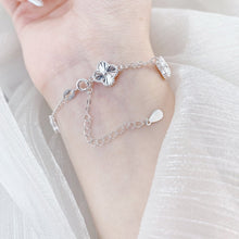 Vòng tay LAMY Four Leaf sparkling 4-leaf clover Bracelet Silver CDE2187SV