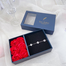 Bộ trang sức LAMY Four Leaf Clover Sparkling Silver Bracelet CDE2187SV