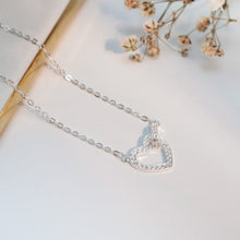 Dây chuyền LAMY Sparkling Romantic Heart Silver Necklace CDE6241SV
