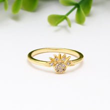 Nhẫn nữ CDE Celestial Sparkling Sun Gold Ring CDE8372GG - Nhẫn bạc S925 cao cấp