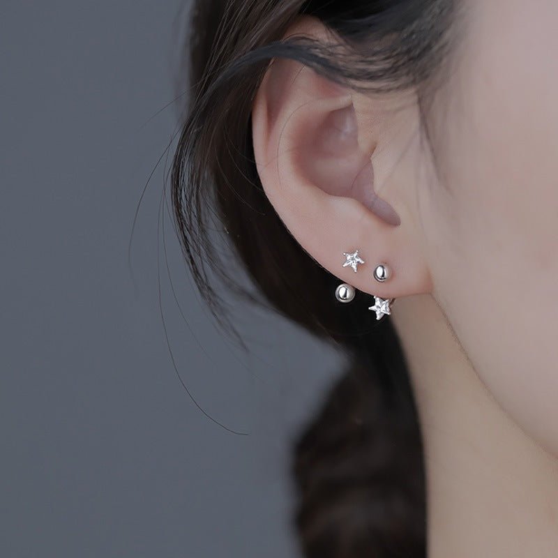 Twinkle Star Earrings Silver