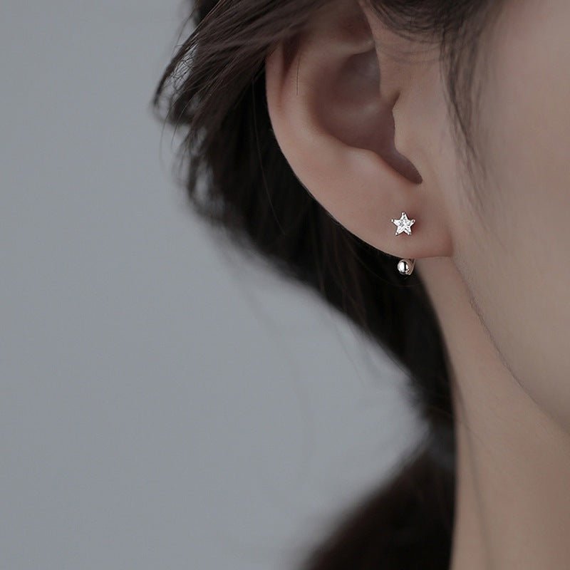 Twinkle Star Earrings Silver