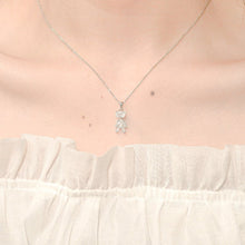 Dây chuyền LAMY Crystal Teddy Bear Children Silver Women's Necklace CDE6391SV