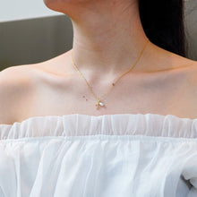 Dây chuyền LAMY Bow Charm Gold Women's Necklace CDE6387GG