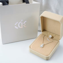 Dây chuyền LAMY Glittering Square Pendant Silver Necklace CDE6254