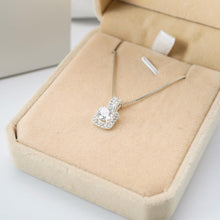 Dây chuyền LAMY Glittering Square Pendant Silver Necklace CDE6254